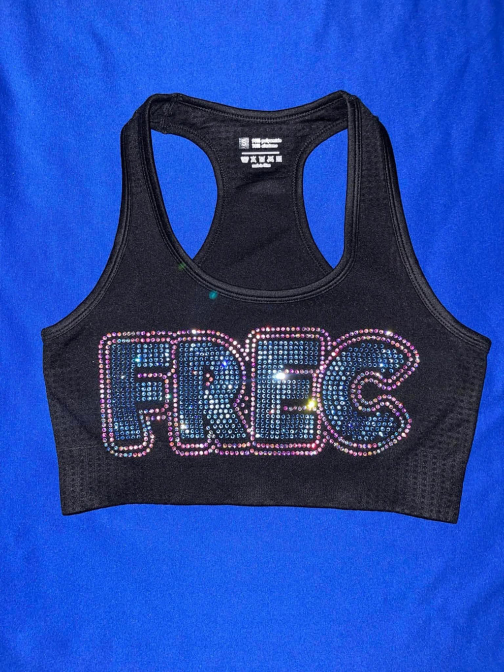 Black Tank / Sports Bra Set - Bling!