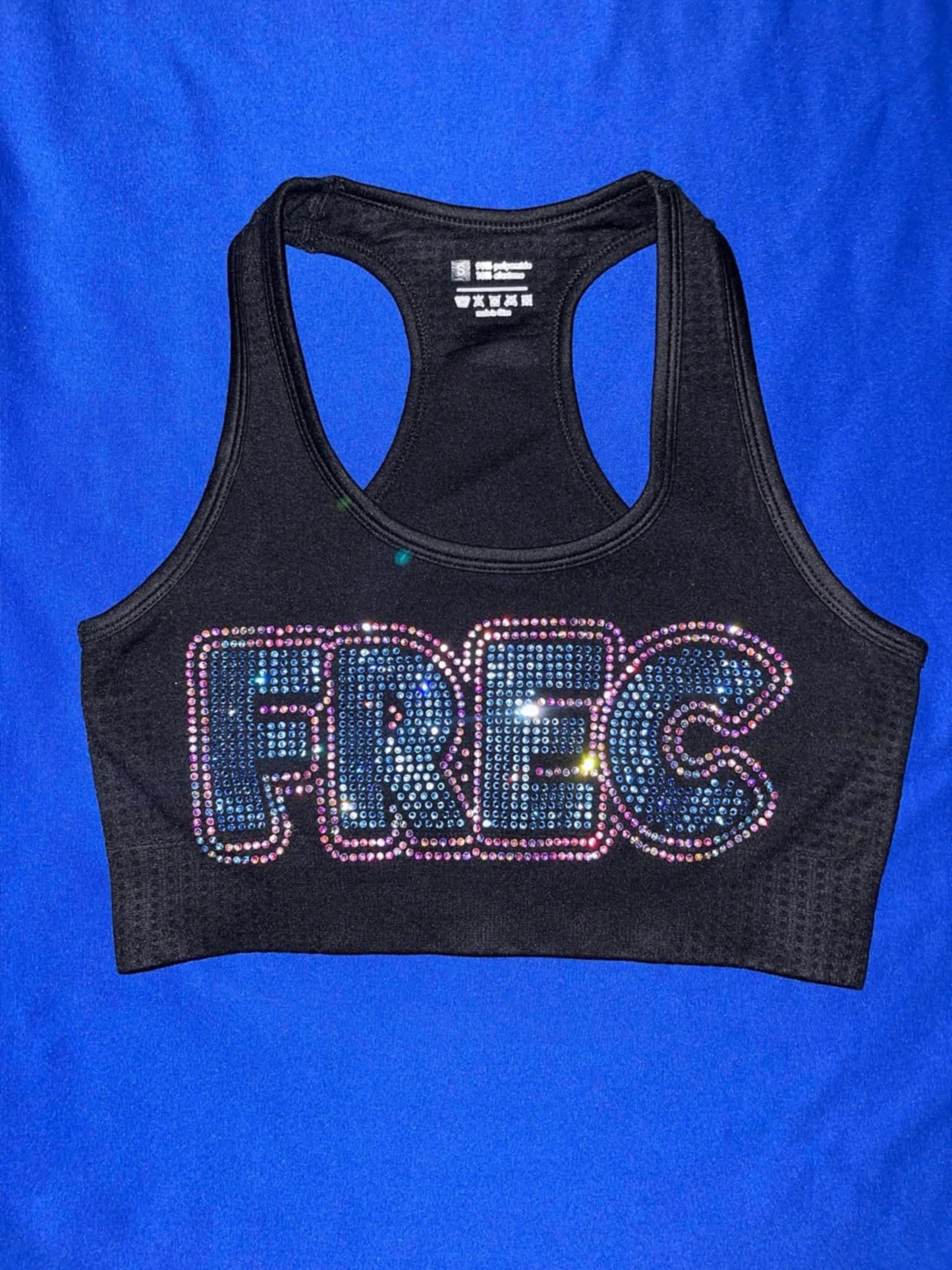 Black Tank / Sports Bra Set - Bling!