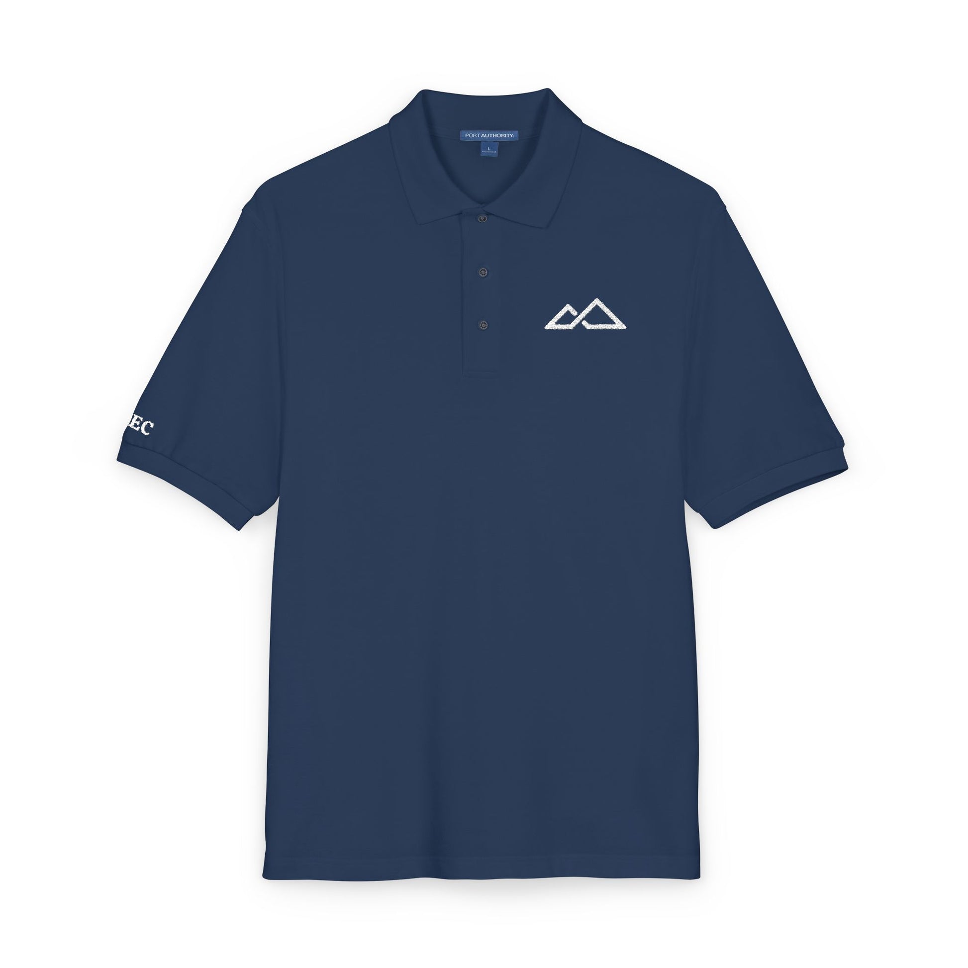 FREC Logo, Unisex Polo Shirt, Embroidered Apparel