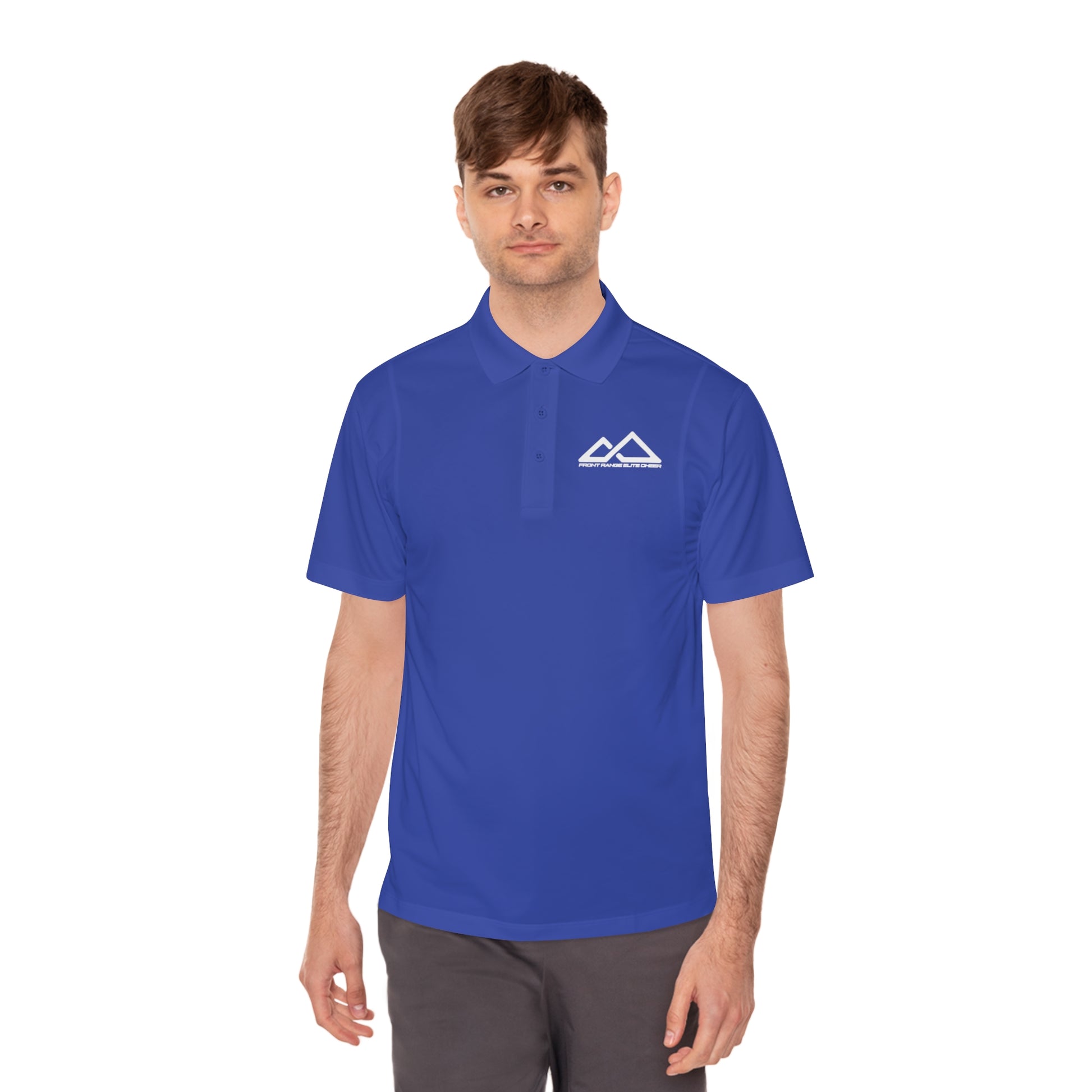 FREC Logo, Men's Sport Polo Shirt - Lightweight Activewear, Casual Wear