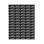 Black - FREC Logo Pattern Blanket, Velveteen Plush Throw, Soft Decorative Blanket