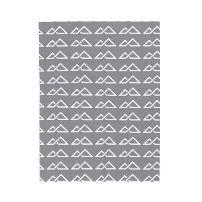 Grey - FREC Logo Pattern Blanket, Velveteen Plush Throw, Soft Decorative Blanket