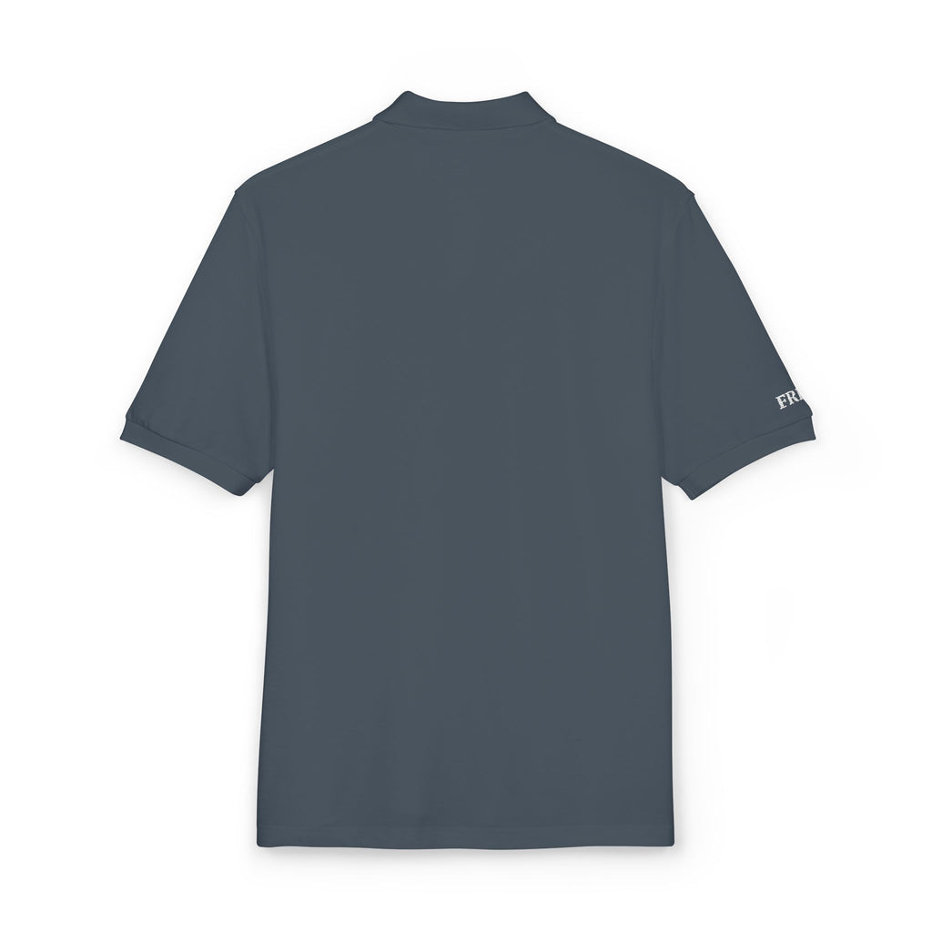 FREC Logo, Unisex Polo Shirt, Embroidered Apparel