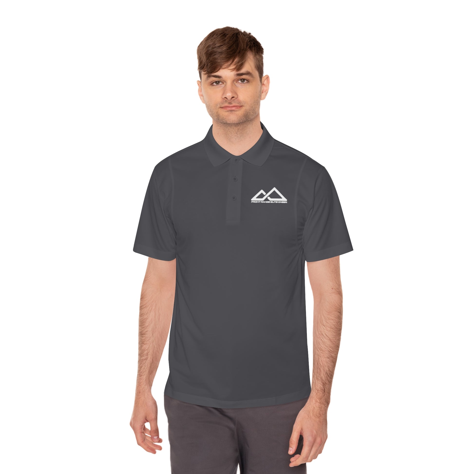 FREC Logo, Men's Sport Polo Shirt - Lightweight Activewear, Casual Wear