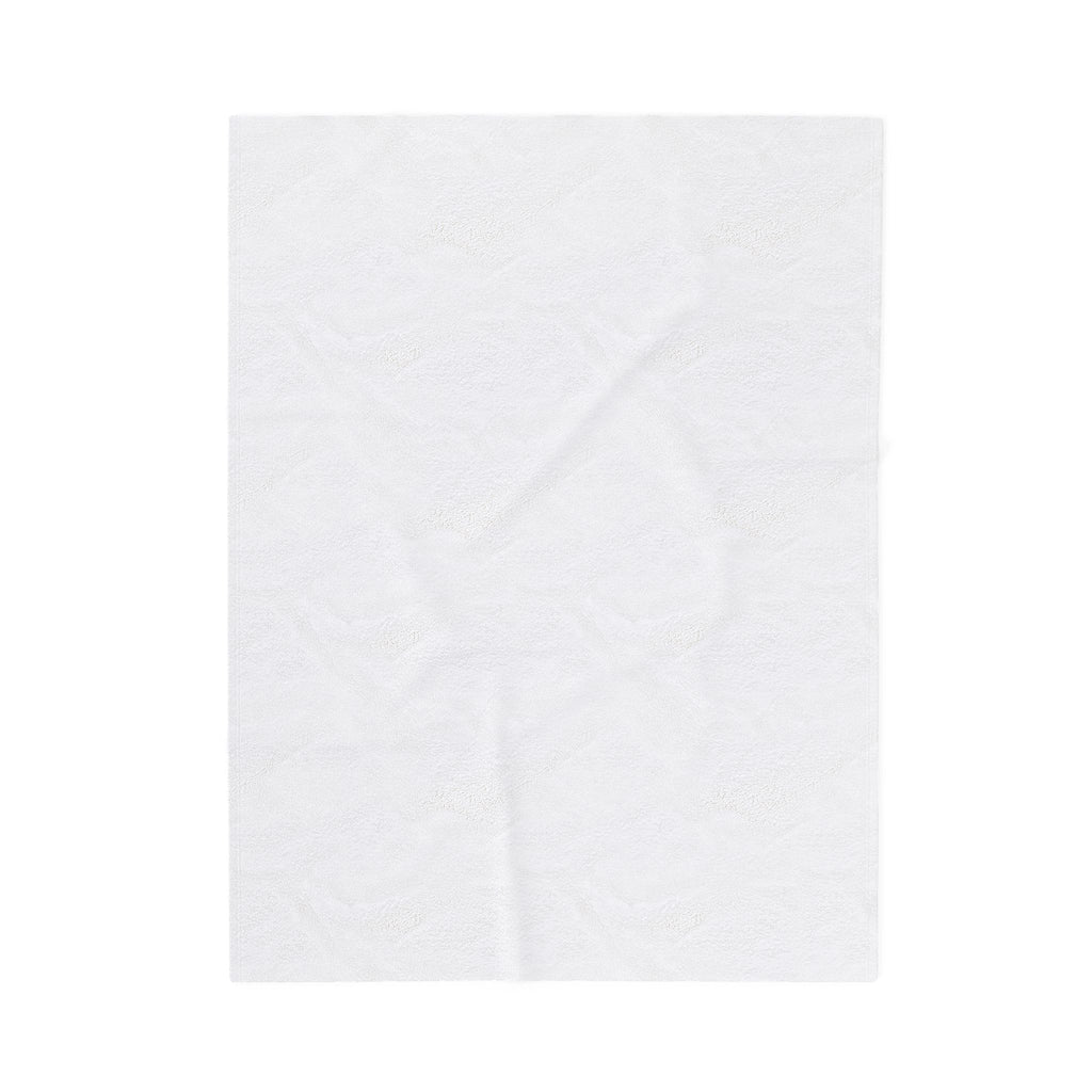 Grey - FREC Logo Pattern Blanket, Velveteen Plush Throw, Soft Decorative Blanket