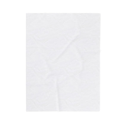 Grey - FREC Logo Pattern Blanket, Velveteen Plush Throw, Soft Decorative Blanket