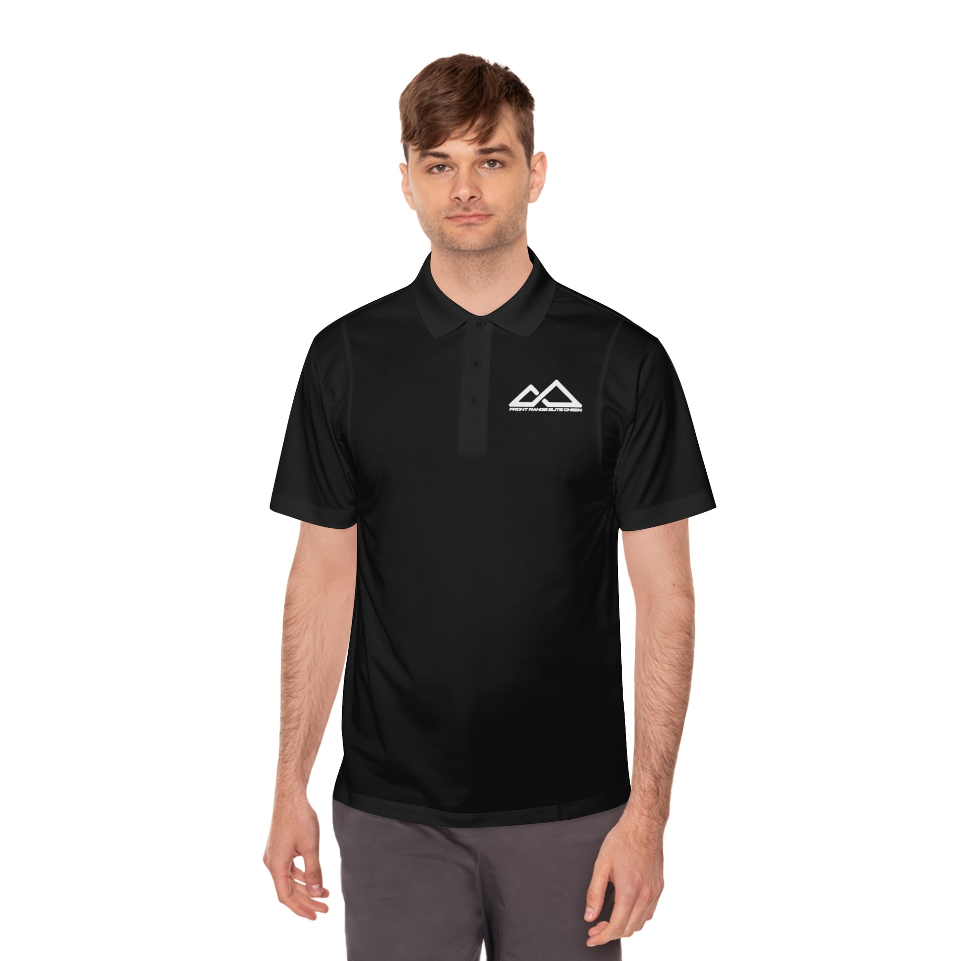 FREC Logo, Men's Sport Polo Shirt - Lightweight Activewear, Casual Wear