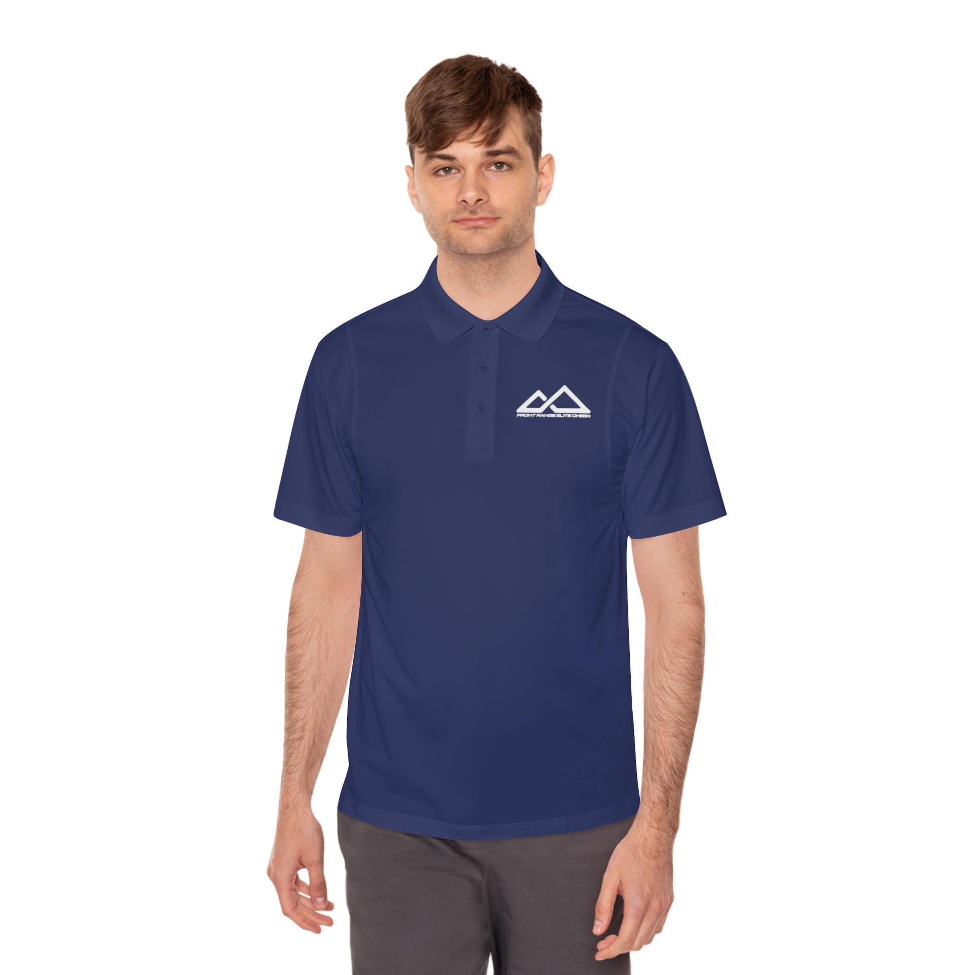 FREC Logo, Men's Sport Polo Shirt - Lightweight Activewear, Casual Wear