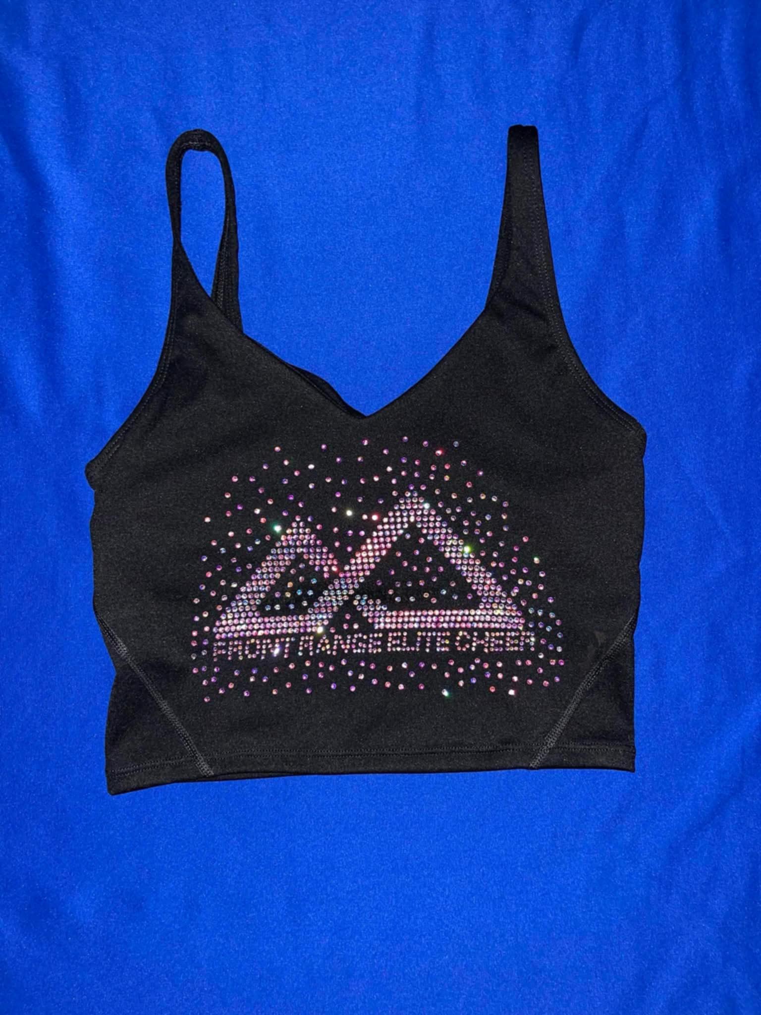 Black Logo Sports Bra Tank - Bling!