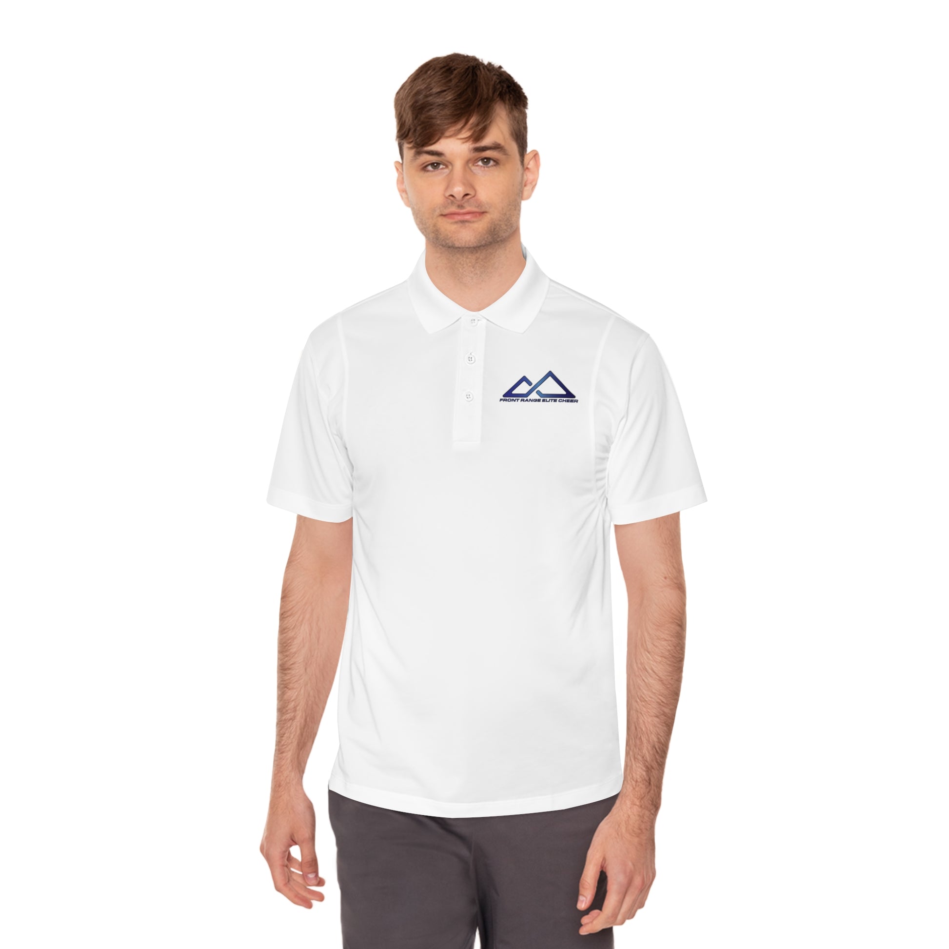 FREC Logo, Men's Sport Polo Shirt - Lightweight Activewear, Casual Wear